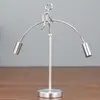 Muñeco Mecedor Creativo de Delfín, Pequeño Iron Man Resistente al Equilibrio, Adorno de Escritorio Metálico Giratorio Dinámico