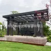 Nova Villa Pavilhão Estilo Chinês Pátio de Jardim Praça Pavilhão Gazebo de Liga de Alumínio Lazer ao Ar Livre Pavilhão de Observação Estilo Antigo