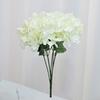 [Venta al por mayor de fábrica] Ramo de hortensias de simulación 5 bifurcaciones hortensia tela de seda flor falsa boda flor para llevar decoración de mesa