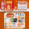 Set de Regalo de Papelería Panda Dibujos Animados Lujo Caja Sorpresa Papelería Infantil Estudiantes de Primaria Recompensas de Regreso a Clases Premios Actividades