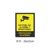 Varias pegatinas de advertencia en tamaño de España: 20X25Cm