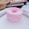 Hilo de rafia papel de hierba de algodón hierba e hilo de papel sombreros de tejido de verano sombreros de rafia sombreros de ganchillo hilo para bolso de ganchillo