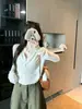 Toma real: Cárdigan de punto de manga larga con cuello redondo para mujer, estilo coreano, corte holgado, abrigo corto, top casual versátil 17780