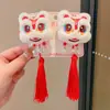 Acessórios de Cabelo Estilo Chinês Dinastia Han 2025 Novo Laço com Franja para Meninas Presilha de Cabelo Estilo Antigo Presilha de Cabelo Fofa para Menininhas