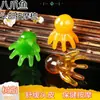 Masajeador de pulpo, peine de meridianos para la cabeza, peine de terapia para el cuero cabelludo, peine gua sha portátil, peine masajeador de pulpo para despejar puntos de acupuntura