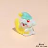 Acessórios de Resina de Cachorro Estéreo de Desenho Animado DIY Display de Mesa de Carro Chaveiro Boneca Decorativa Material para Joias