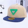 Sombreros Infantiles de Comercio Exterior con Parche de Letra g, Gorras Hip-Hop con Bloques de Color, Gorras de Béisbol de Ala Plana para Street Dance, Sombreros de Sol para Primavera y Verano