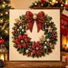 Kit de Pintura de Perlas Navideña Transfronteriza 5D DIY Corona de Cascanueces Navideño Pintura de Diamantes Completa