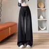 Jeans de Talle Alto Pierna Ancha Talla Grande para Mujer figura pera chica rellenita Diseño con Sentido Sueltos Rectos Adelgazantes Pantalones Largos Primavera y Verano