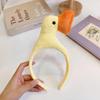 Celebridade da Internet Mesmo Estilo Boca Grande Pato Faixa de Cabelo Estilo Feminino Novo Bonito Desenho Animado Pelúcia Dinossauro Faixa de Cabeça Engraçada Tubarão Headwear