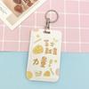 Estuche Creativo para Tarjeta de Estudiante Tarjeta de Comida Tarjeta de Autobús Tarjeta de Entrega Estuche Protector para Guardería Estuche para Tarjeta de Pecho Correa Retráctil