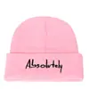 Gorra sin visera con letra bordada otoño e invierno gorro de lana tejido comercio exterior transfronterizo AliExpress Amazon gorro nuevo