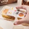 Caixa de Embalagem para Bolo de Feijão Verde, Bolo da Lua, Bolo de Pêssego, Bolo da Esposa, Caixa para Doces, Caixa Transparente de Plástico para Assar Sobremesas, 2/4/6/8 Peças