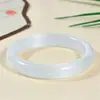 Pulseira de Pedra Olho de Gato, Gelo Transparente Lua Branca, Novo Estilo Chinês Design Flor de Pessegueiro Semelhante à Calcedônia, Pulseira Meio Montanha Meio Água, Atacado Peça Única