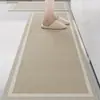 Tapete de Piso para Cozinha Antiderrapante à Prova de Óleo para Casa Lavável Sem Lavar Entrada Resistente à Sujeira Diatomita Tapete para Banheiro Vaso Sanitário