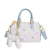 Bolso Redondo Cilíndrico de Verano 2026, Bolso Pequeño de Mano Cruzado para Mujer, Moderno y Sencillo, Bolso de Hombro de Textura de Nicho para Damas