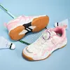 Tênis de Badminton Infantil para Todas as Estações, Novo Malha Antiderrapante Leve Profissional Tênis de Mesa Tênis para Meninos e Meninas