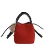 Bolso Bandolera Cubo Tejido de Aspecto Elegante 2025 Nuevo Estilo Coreano Bolso de Hombro de Cuero Suave Bolso Cruzado Ins Personalizado