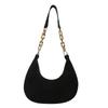 Bolso sencillo de estilo occidental, nuevo bolso de invierno 2023, bolso de hombro informal de estilo coreano para mujer, bolso de media luna de moda retro