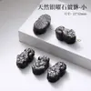 Peça Semi-acabada Esculpida Estrela de Arco de Obsidiana Prateada Natural Fábrica de Acessórios Feitos à Mão Venda Direta Acessórios para Joias DIY