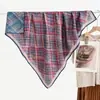 90 Nuevo Estilo Exótico Azul Otoño/Invierno Versátil Bufanda Exterior de Terciopelo para Mujer, Bufanda Cálida, Pañuelo para el Cuello, Bufanda Cuadrada Grande