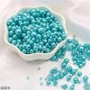 3-8mm ABS Iridescente Perfurado Pérola Artificial Redonda Contas Soltas Artesanal DIY Acessórios Macaron Caixa de Maquiagem Enchimento de Contas