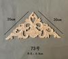 Madera Maciza Tallado Flor Tallada Pie de Aplique Esquina Xiangyun Flor de Esquina Murciélago Flor Triangular Estilo Chino Nicho Encaje Decorativo Estante Antiguo Flor