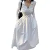 Vestido Preto de Manga Longa para Mulheres Outono 2023 Novo Estilo Francês Aparência Afinando a Cintura Saia Estilo Hepburn