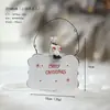Mini ferro transfronteiriço novo cartão de Natal Merry Christmas listando decorações de Natal pendente de porta pendente de árvore layout props