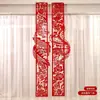 Guirnalda de Palabra Feliz de Tira Larga de Dragón y Fénix Set de Decoración para Habitación de Boda para la Sala de Estar y el Dormitorio de los Novios Suministros de Decoración de Pared de Fondo