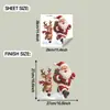 Fun-JD195 Comércio Exterior Papai Noel Rena Janela de Vidro Externa Decoração de Embelezamento para Casa Adesivo Eletrostático para Janela UV