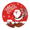 Fiesta Temática de Papá Noel Rojo Vajilla Desechable de Papel Plato de Papel Servilleta de Papel Cuchillo Tenedor Cuchara Accesorios de Decoración Suministros