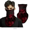 Máscara facial de triángulo colgante para oreja con patrón Mang de camuflaje de Spider-Man, bufanda de verano para protección solar de calavera de motocicleta al aire libre