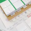 Etiquetas índice transparentes con fuerte adhesión, notas adhesivas invisibles lindas estilo coreano para estudiantes, populares en línea, se pueden usar para pegar notas