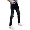 Pantalones elásticos ajustados estilo Hong Kong para hombre, jeans con letras personalizadas, verano, hip-hop, Ins, tendencia high street, pantalones guapos