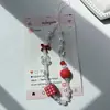 Estilo Ins Gato Kt Maçã Adequado Capa de Celular Corrente Cordão Fofo Miçangas Ccd Corrente de Celular Câmera Pingente DIY