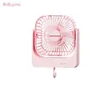 Ventilador de escritorio y de colgar 2 en 1 transfronterizo, recargable por USB, conveniente ajuste de múltiples velocidades, ventilador pequeño al por mayor, OEM disponible
