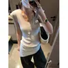 Conjunto Estilo Papel Fino Mochie: Suéter de Punto Elegante con Mangas que Cubren el Hombro, Cuello en U, Ajuste Delgado, Hilo de Seda Helada Rizado con Cuentas Mq1334