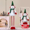 Nuevos Adornos Retráctiles de Muñeca Navideña, Regalos de Navidad, Papá Noel, Muñeco de Nieve, Reno, Muñecas de Piernas Largas, Decoraciones de Muñeca