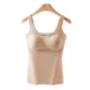Chaleco Térmico para Mujer Sin Ropa Interior 10A Antibacteriano Cepillado Antiestático Sin Costuras Moldeador de Figura Hombro Ancho Espalda Hermosa Ropa Interior