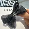 Pinza de Plátano con Lazo de Puntos de Pedrería Brillante, Pinza Vertical de Cola de Caballo de Alta Gama para Mujer, Accesorio para el Cabello de Uso Diario, Adorno para el Cabello de Verano