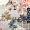 Venda Direta da Fábrica Estilo Coreano Acessórios de Roupa DIY Joias Acessórios para Corsage Flores de Tecido com Cristal