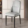 Cadeira de Jantar Casa Mesa de Jantar Cadeira Luxo Leve High-end Cadeira de Chá Cadeira de Ferro Cadeira de Maquiagem Cadeira de Lazer Banqueta com Encosto para Mahjong