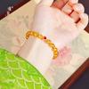 Loja de ouro Jin Yan com pulseira de gato olho de gato olho de gato vermelho de areia dourada pulseira de olho de gato inteligente brilhante pulseira de contas de transferência versátil