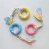 Juguete de Cuerda de Algodón Resistente a Mordidas Molar para Perro Juguete de Nudo de Cuerda para Perro Pequeño Mediano Traje Frisbee Suministros para Mascotas