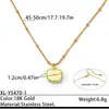 Collar de manzana multicolor de dibujos animados europeo y americano, colgante de fruta de acero inoxidable chapado en oro, cadena para la clavícula, joyería de acero de titanio que no se decolora