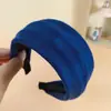 Faixa de Cabeça Larga de Lã Retrô Outono e Inverno para Mulheres, Luxo Acessível de Alta Qualidade, Cor Lisa, Faixa de Cabeça Versátil de Topo Alto, Acessórios de Cabelo para Lavar o Rosto para Mulheres