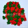 Botones decorativos navideños de 18 mm para bricolaje, serie roja y verde, botones navideños de madera mixtos.