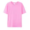 Versión en blanco de camiseta de manga corta de algodón puro de Hebei, unisex, casual, corte holgado, 210g, color liso, diseño liso de verano