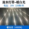 Tira de Luces de Flujo de Agua de Bajo Voltaje 12V24V Impermeable para Bodas, Tira de Luces de Lluvia de Meteoros, Tira LED de Luz Corriente Famosa en Internet